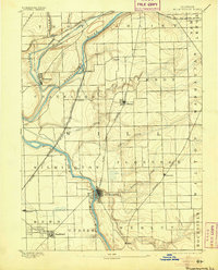 1892 Map of Kankakee County, IL, 1905 Print