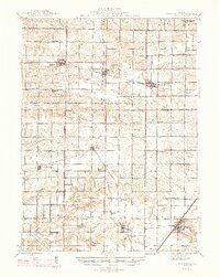 preview thumbnail of historical topo map of Woodhull, IL in 1947
