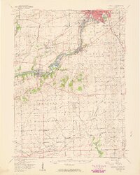 preview thumbnail of historical topo map of Yorkville, IL in 1954