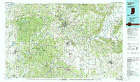 preview thumbnail of historical topo map of Bedford, IN in 1990