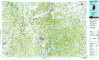 Download a high-resolution, GPS-compatible USGS topo map for Bloomington, IN (1990 edition)