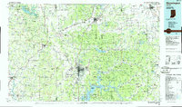 Download a high-resolution, GPS-compatible USGS topo map for Bloomington, IN (1986 edition)