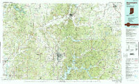 preview thumbnail of historical topo map of Bloomington, IN in 1986