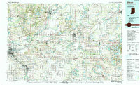 Download a high-resolution, GPS-compatible USGS topo map for Elkhart, IN (1991 edition)
