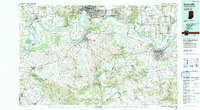 Download a high-resolution, GPS-compatible USGS topo map for Evansville, IN (1991 edition)