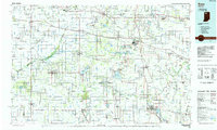 preview thumbnail of historical topo map of Knox, IN in 1984