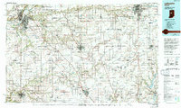 1984 Map of Kokomo, IN, 1994 Print