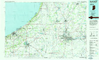 1983 Map of South Bend, 1984 Print