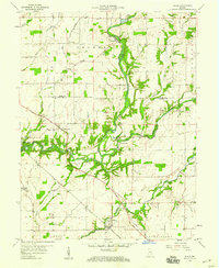 Download a high-resolution, GPS-compatible USGS topo map for Adams, IN (1960 edition)