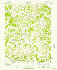 1956 Map of Alfordsville, IN, 1957 Print