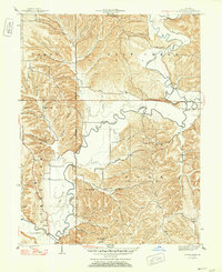 Download a high-resolution, GPS-compatible USGS topo map for Allens Creek, IN (1947 edition)
