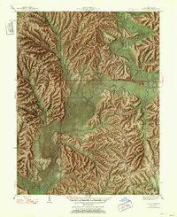 Download a high-resolution, GPS-compatible USGS topo map for Allens Creek, IN (1953 edition)