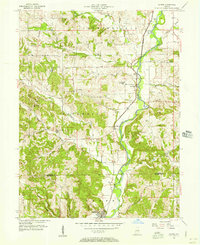 1956 Map of Alpine, 1957 Print