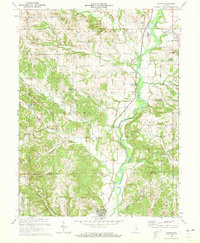 preview thumbnail of historical topo map of Fayette County, IN in 1971