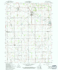 1962 Map of Amboy, IN, 1994 Print