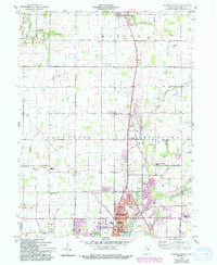 preview thumbnail of historical topo map of Madison County, IN in 1960