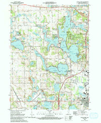 Download a high-resolution, GPS-compatible USGS topo map for Angola West, IN (1993 edition)