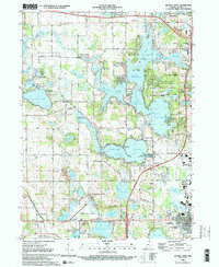 preview thumbnail of historical topo map of Steuben County, IN in 1992