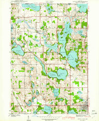 preview thumbnail of historical topo map of Steuben County, IN in 1941