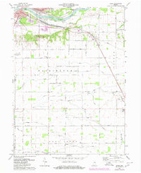 preview thumbnail of historical topo map of Cass County, IN in 1972