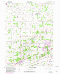 preview thumbnail of historical topo map of Allen County, IN in 1961