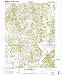 Download a high-resolution, GPS-compatible USGS topo map for Arney, IN (1981 edition)