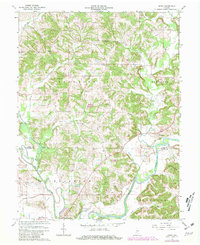 preview thumbnail of historical topo map of Owen County, IN in 1966