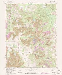 preview thumbnail of historical topo map of Pike County, IN in 1961