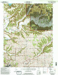 Download a high-resolution, GPS-compatible USGS topo map for Bartlettsville, IN (1996 edition)