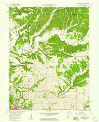 preview thumbnail of historical topo map of Lawrence County, IN in 1958