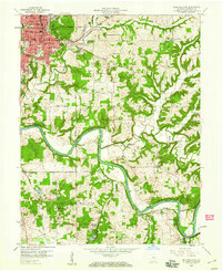 Download a high-resolution, GPS-compatible USGS topo map for Bedford East, IN (1960 edition)