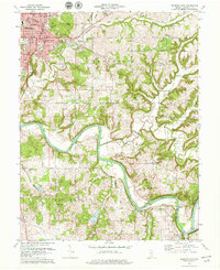 preview thumbnail of historical topo map of Lawrence County, IN in 1978