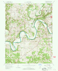 Download a high-resolution, GPS-compatible USGS topo map for Bedford West, IN (1970 edition)