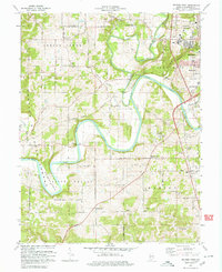 preview thumbnail of historical topo map of Lawrence County, IN in 1979