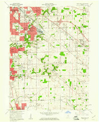 1959 Map of Beech Grove, IN, 1961 Print