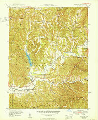 preview thumbnail of historical topo map of Brown County, IN in 1950