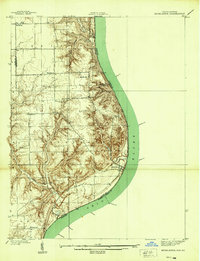 preview thumbnail of historical topo map of Clark County, IN in 1939