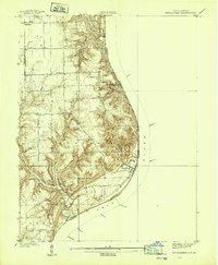 preview thumbnail of historical topo map of Clark County, IN in 1939