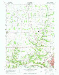 preview thumbnail of historical topo map of Huntington County, IN in 1972
