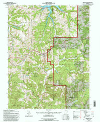 Download a high-resolution, GPS-compatible USGS topo map for Birdseye, IN (1996 edition)