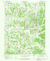 Download a high-resolution, GPS-compatible USGS topo map for Blocher, IN (1971 edition)