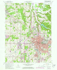 Download a high-resolution, GPS-compatible USGS topo map for Bloomington, IN (1981 edition)