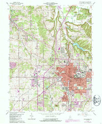 Download a high-resolution, GPS-compatible USGS topo map for Bloomington, IN (1987 edition)