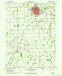 Download a high-resolution, GPS-compatible USGS topo map for Bluffton, IN (1964 edition)