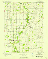 preview thumbnail of historical topo map of Shelby County, IN in 1953
