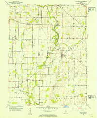 preview thumbnail of historical topo map of Shelby County, IN in 1953