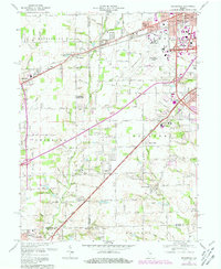 Download a high-resolution, GPS-compatible USGS topo map for Bridgeport, IN (1981 edition)