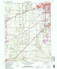 Download a high-resolution, GPS-compatible USGS topo map for Bridgeport, IN (1987 edition)