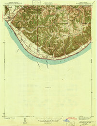 1943 Map of Brooksburg