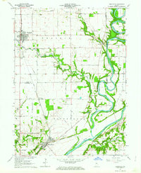 Download a high-resolution, GPS-compatible USGS topo map for Brookston NW, IN (1964 edition)